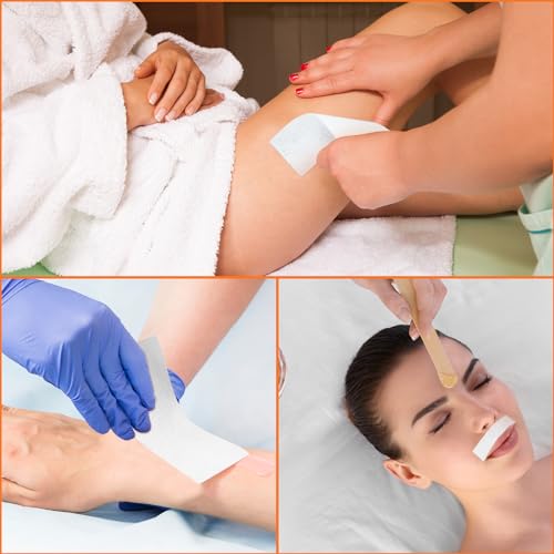 Blulu 400 Non-Woven Wax Strips for All Skin Types, 10x3.8 cm (White) - Image 5
