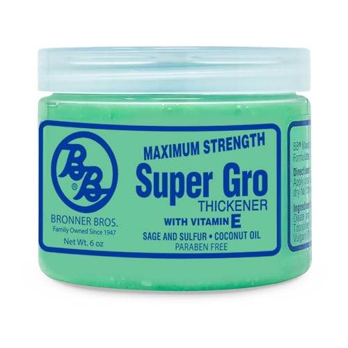 Bronner Bros Super Gro Max Hair Treatment for Dry Scalp & Damaged Hair - 6 oz