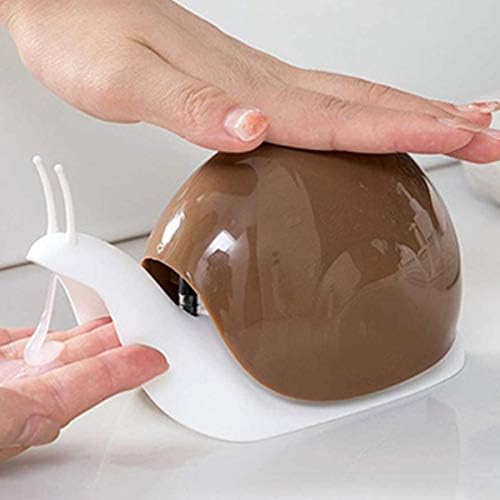 Brown Cute Snail Soap Dispenser (120ML) for Kitchen and Bathroom