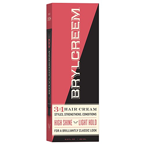 Brylcreem 3-in-1 Men's Hair Cream, High Shine, Alcohol-Free, 5.5 oz