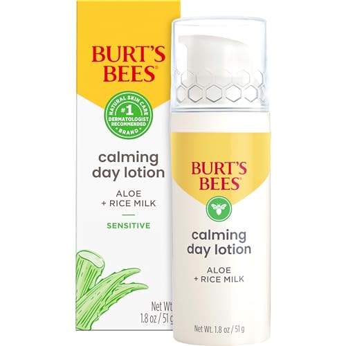 Burt's Bees Calming Day Face Lotion, Aloe & Rice Milk, 1.8 oz - Natural Gift