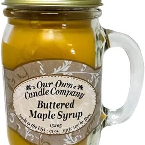 Buttered Maple Syrup Scented Mason Jar Candle, 13 oz