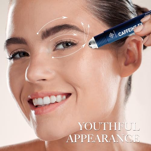 Cooling Caffeine Eye Roller Serum for Dark Circles and Puffiness, 0.5 fl oz - Image 6