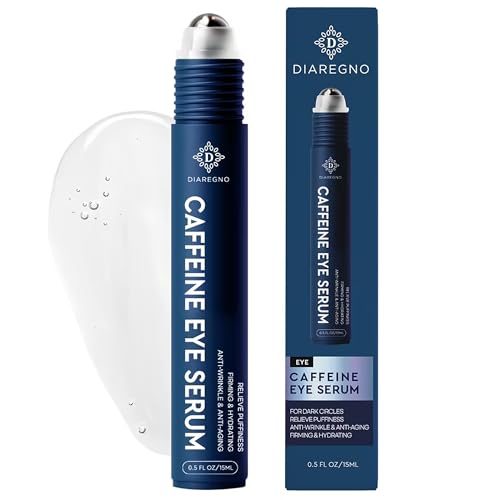 Cooling Caffeine Eye Roller Serum for Dark Circles and Puffiness, 0.5 fl oz