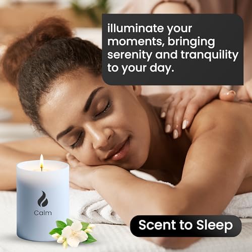 Calming Lavender Basil Jasmine Soy Candle 50 Hour Burn Time 8.3oz Aromatherapy Jar - Image 5