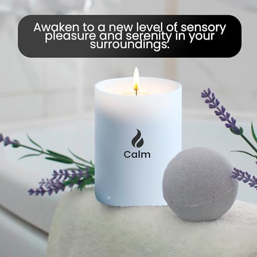 Calming Lavender Basil Jasmine Soy Candle 50 Hour Burn Time 8.3oz Aromatherapy Jar - Image 6