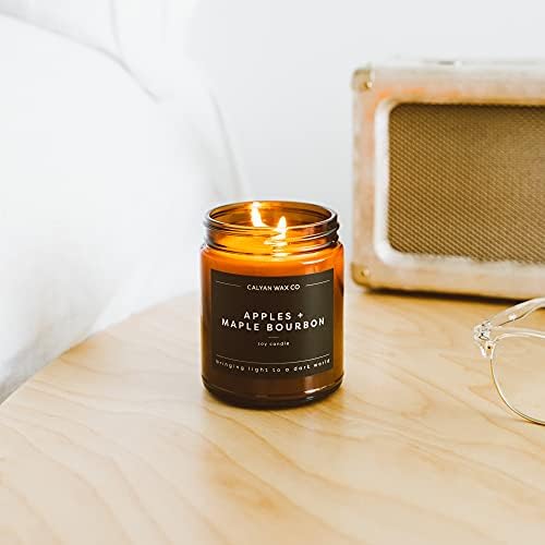 Calyan Wax Apples & Maple Bourbon Soy Candle, 7.2 oz, 57 Hour Burn - Image 5