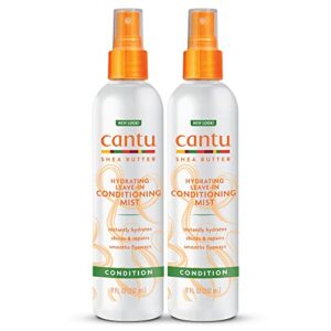 Cantu 8 oz Leave-In Conditioning Mist with Shea Butter, 2-Pack (Varied Packaging)