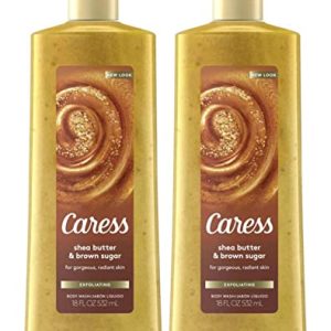 Caress Evenly Gorgeous Exfoliating Body Wash 18 oz, Pack of 2