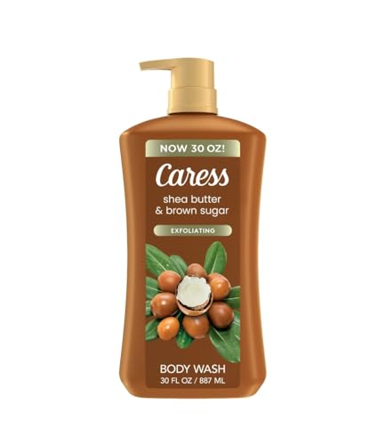Caress Exfoliating Body Wash Shea Butter Brown Sugar 30 oz Large Size