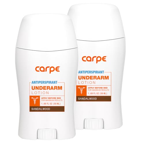 Carpe Sandalwood Antiperspirant Deodorant for Men & Women, Twin Pack, Gentle Formula