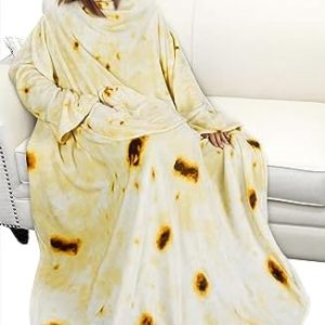 Catalonia Wearable Fleece Blanket with Sleeves and Pocket
