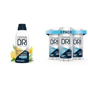 Certain Dri Antiperspirant Kit: 4.2oz Spray & 3x2.6oz Solid Deodorants