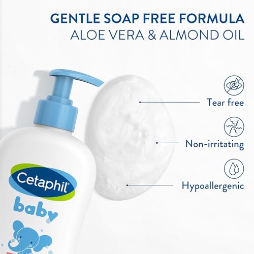 Cetaphil Tear-Free Hypoallergenic Baby Shampoo and Body Wash 7.8oz with Calendula - Image 4