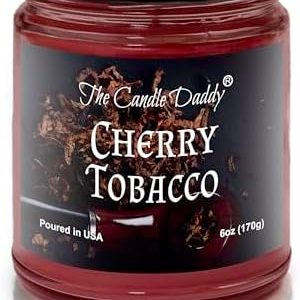Cherry Tobacco Candle - 6 oz Hand-Poured Jar from Indiana
