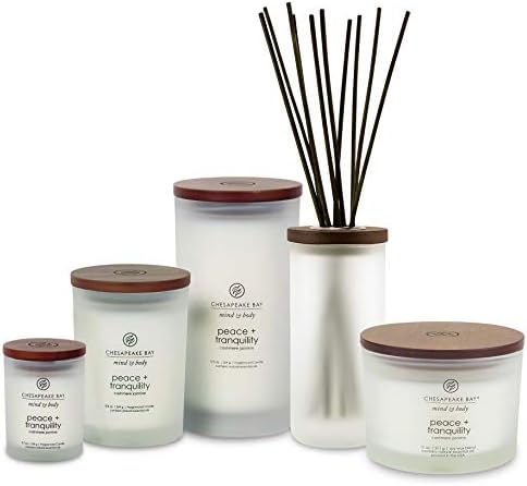 Chesapeake Bay Candle Medium Jar Peace & Tranquility Cashmere Jasmine Scented Wax Candle - Image 5