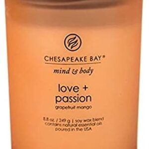 Chesapeake Bay Medium Love + Passion Grapefruit Mango Scented Candle for Home Décor