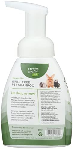 Citrus Magic Rinse-Free Pet Shampoo, 8 oz - Convenient Clean for Pets - Image 2