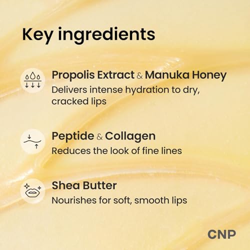 CNP Honey Lip Butter 15ml - Propolis, Hydrating Manuka Balm & Mask, 12hrs Moisture - Image 5