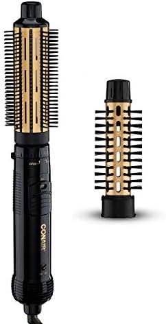 Conair 2-in-1 Hot Air Curling Combo with 1.5" Curl Brush & 1" Bristle Brush