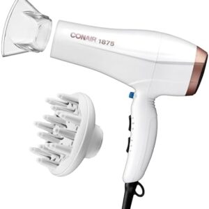 Conair Double Ceramic Ionic Hair Dryer with Diffuser and Concentrator - Amazon Exclusive