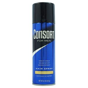 Consort Extra Hold Unscented Hair Spray for Men, 8.3 oz – Ideal for Thin Hair