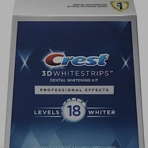 Crest 3D Professional Effects Teeth Whitening Strips Kit, 20 Strips Included