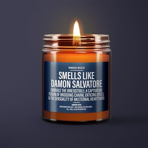 Damon Salvatore Scented Candle for Vampire Diaries Fans