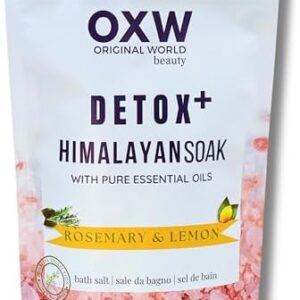 Detox+ Himalayan Bath Salt with Rosemary & Lemon, 32oz