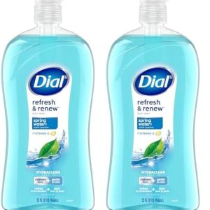Dial Refresh & Renew Spring Water Body Wash, 32 fl oz (2-Pack)