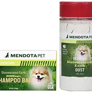 Diatomaceous Earth Shampoo Bar & Sprinkler Combo, USA Made