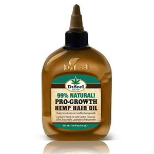Difeel 7.78 oz Pro-Growth Hair Oil 99% Natural Formula