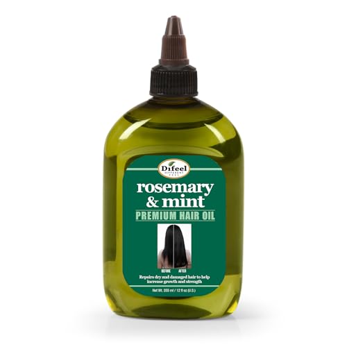 Difeel Rosemary Mint Hair Oil with Biotin, 12 oz