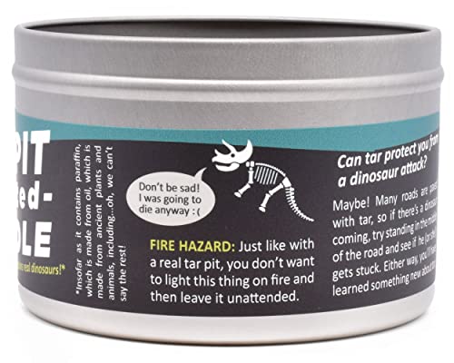 Dinosaur Tar Pit Candle 16 oz Hand-Poured Tin Unique Tar Scent - Image 5