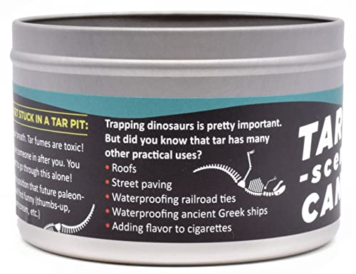 Dinosaur Tar Pit Candle 16 oz Hand-Poured Tin Unique Tar Scent - Image 4
