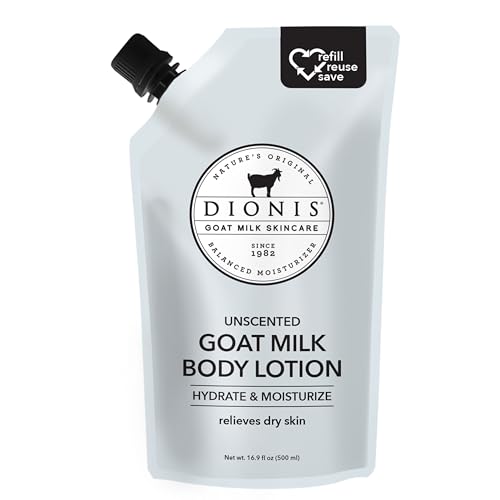 Dionis Goat Milk Body Lotion Refill Pouch, 16.9oz, Unscented