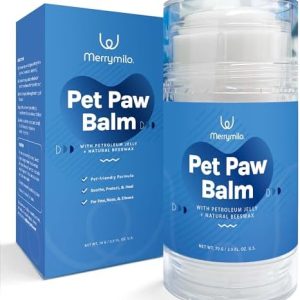 Dog Paw Balm & Cream - Moisturizes, Heals, Soothes Paws & Elbows, Prevents Cracks