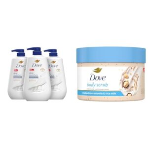 Dove Deep Moisture Body Wash 30.6 Fl Oz, Pack of 3