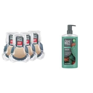 DOVE MEN + CARE Eucalyptus Cedar Body Wash & Scrub Tool