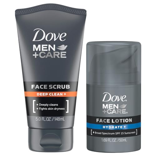 Dove Men+Care Hydrate+ Lotion & Deep Clean Scrub Set