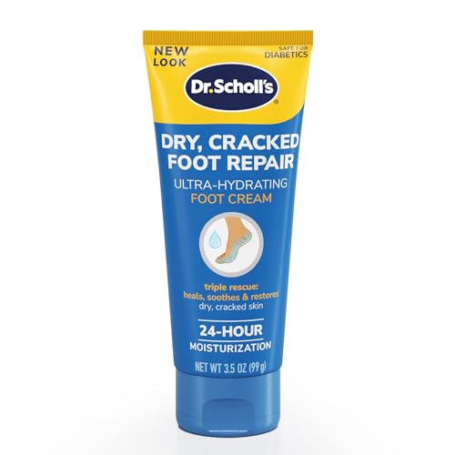 Dr. Scholl's Ultra-Hydrating Foot Cream, 3.5 oz, 25% Urea for Cracked Feet