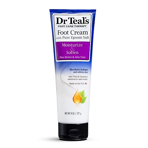 Dr. Teals Epsom Salt Foot Cream Gift Set (4 Pack, 8oz) - Moisturizes & Eases Pain - Image 2