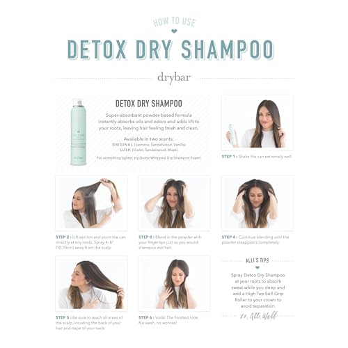 Drybar Detox Coconut Colada Dry Shampoo Full Size Oil Absorbing Volumizing Formula - Image 6