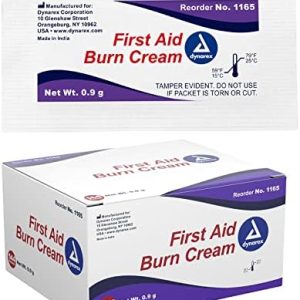 Dynarex Burn Cream - 0.9g Single Dose Ointment, Box of 144 Packets