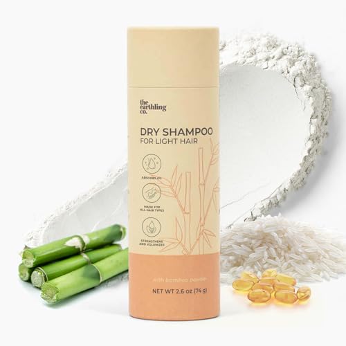 Earthling Co. Natural Dry Shampoo Powder for Blonde & Gray Hair 3 oz