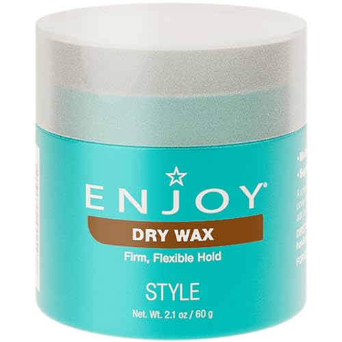 ENJOY Dry Wax 2.1 OZ – Non-Greasy, Flexible Hair Styling Wax
