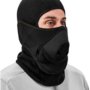 Ergodyne N-Ferno 6970 Black Balaclava with Detachable Face Mask for Ultimate Warmth