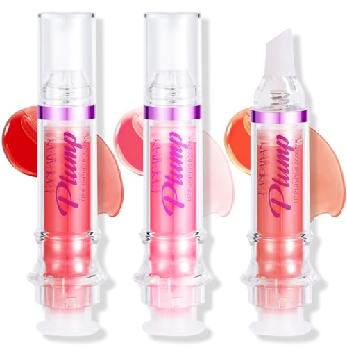 Erinde Lip Plumper Gloss - 3 Colors, Ultra-Hydrating, Glossy Finish for Fuller Lips