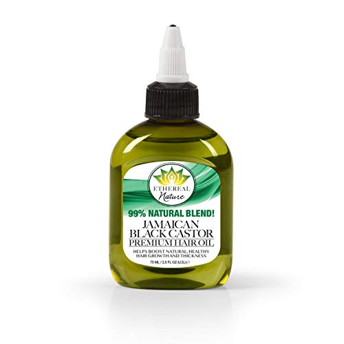 Ethereal Nature 99% Natural Jamaican Black Castor Hair Oil Blend, 2.5 Fl Oz