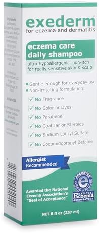 Exederm Sensitive Skin Shampoo for Itchy Scalp Relief